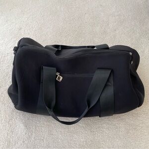 Fabletics Black Gym Yoga Weekender Duffel Bag